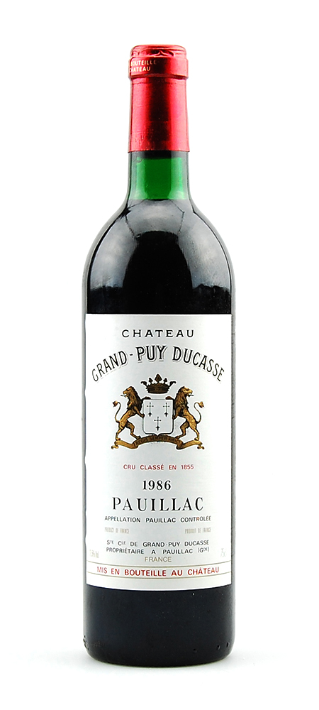 Wein 1986 Chateau Grand-Puy Ducasse die kaufen Geschenkshop-Deluxe bei Pauillac, perfekte Geschenk-Idee
